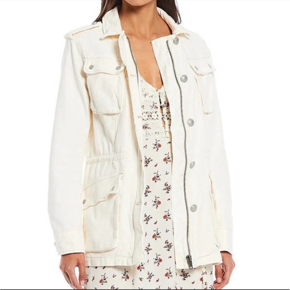 Cream Cargo jacket NWT